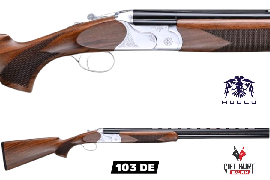 Huğlu 103 DE 12 Süperpoze Tek Tetik Ejektörlü Ağaç Beyaz Av Tüfeği